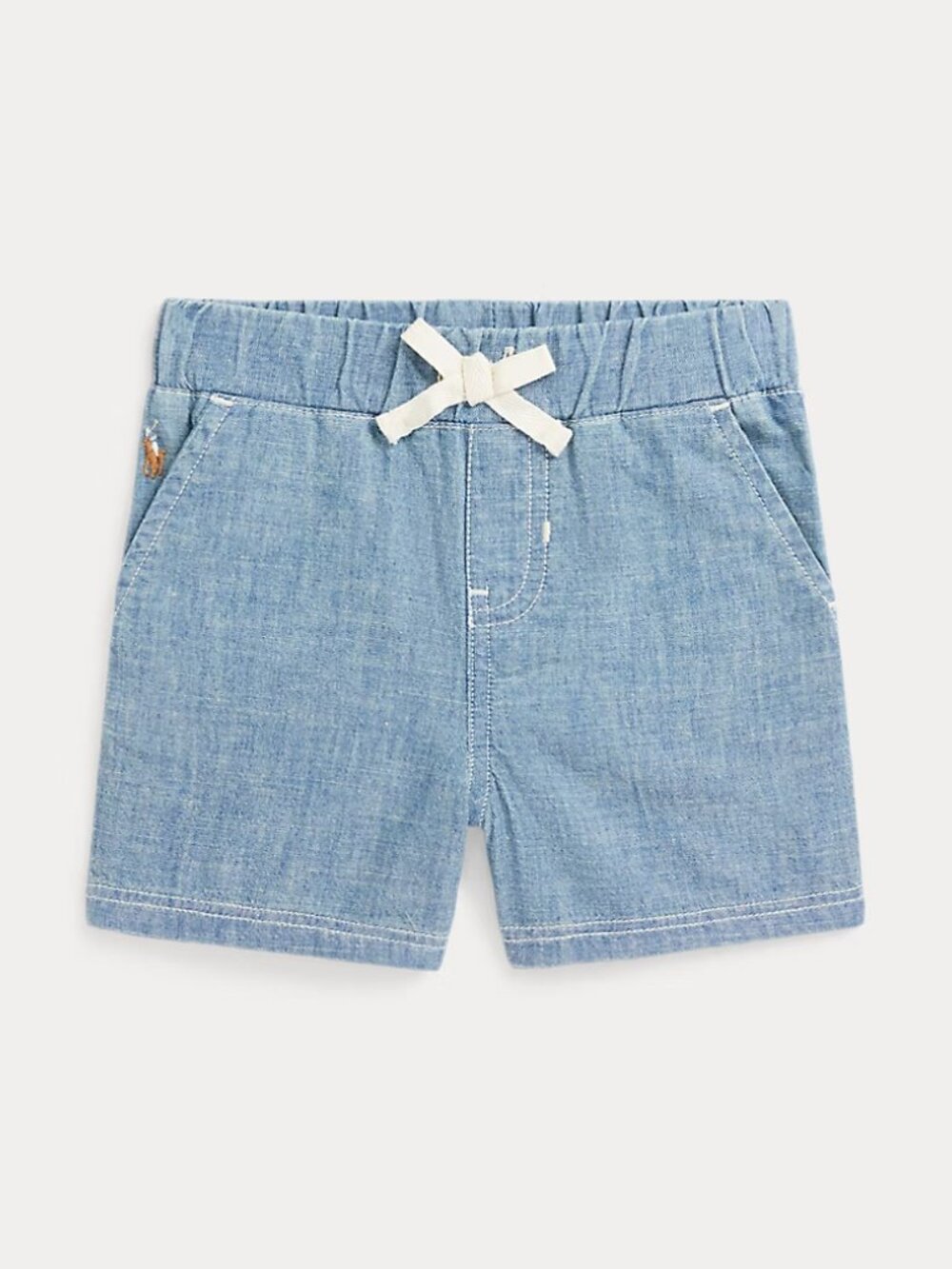 NWT Ralph Lauren Size 18 Months | Indigo Cotton Chambray Short